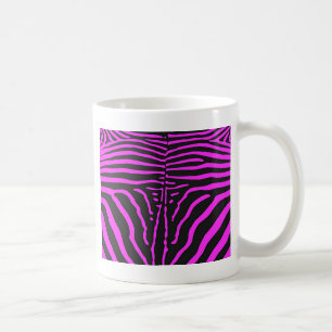 Nieuwe roze zwarte zebraprint accessoires - person koffiemok