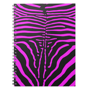 Nieuwe roze zwarte zebraprint accessoires - person notitieboek