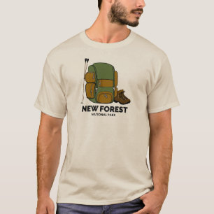 Nieuwe rugzak van het Forest National Park T-shirt