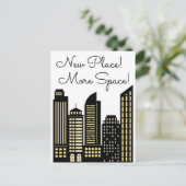 Nieuwe ruimte aankondigingskaart (Staand voorkant)