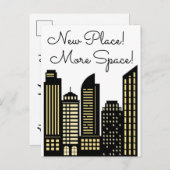 Nieuwe ruimte aankondigingskaart (Voorkant / Achterkant)