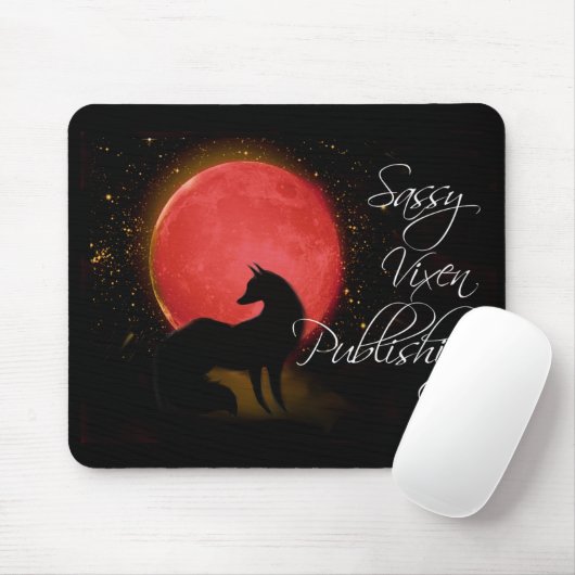 Nieuwe Sassy Vixen Publishing Logo Muismat (Met muis)