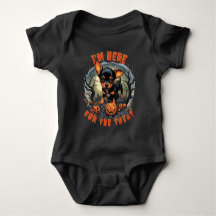 Nieuwe Schattige Chihuahua Halloween Baby Bodysuit
