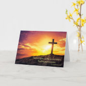 Nieuwe schepping verrijzenis Pasen kaart (Gele Bloem)