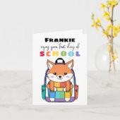 Nieuwe School Starter Kaart Voor Zoon Dochter Leuk (Gele Bloem)