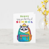 Nieuwe School Starter Kaart Zoon Dochter Leuke was (Gele Bloem)