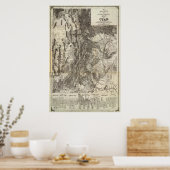 Nieuwe Sectionele en Topografische kaart van Utah Poster (Keuken)