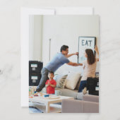 Nieuwe set van Key Housewarming Party Paarse Foto  Kaart (Achterkant)