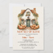 Nieuwe set van sleutels Housewarming Halloween Par Kaart (Voorkant)