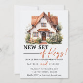 Nieuwe set van sleutels Housewarming Party Kaart (Voorkant)