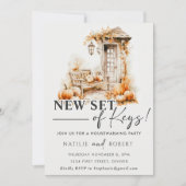 Nieuwe set van sleutels Housewarming Party Kaart (Voorkant)