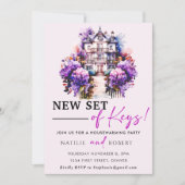 Nieuwe set van sleutels Housewarming Party Kaart (Voorkant)