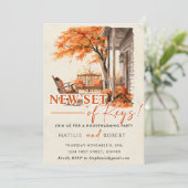 Nieuwe set van sleutels Housewarming Party Kaart (Staand voorkant)