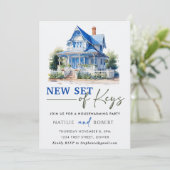 Nieuwe set van sleutels Housewarming Party Kaart (Staand voorkant)