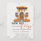 Nieuwe set van sleutels Housewarming Party Kaart (Voorkant)