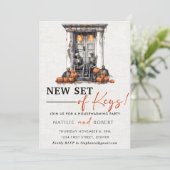 Nieuwe set van sleutels Housewarming Party Kaart (Staand voorkant)