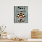 Nieuwe sheriff in de stad Longhorn, Poster (Keuken)