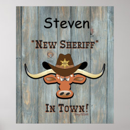 Nieuwe sheriff in de stad Longhorn, Poster