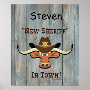 Nieuwe sheriff in de stad Longhorn, Poster