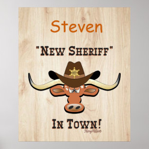 Nieuwe sheriff in de stad Longhorn, Poster