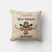 Nieuwe sheriff in de stad Longhorn, Sierkussen (Voorkant)