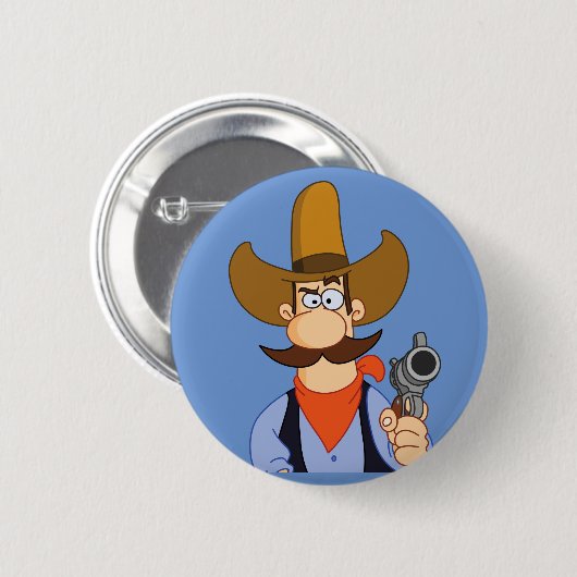 Nieuwe sheriff in Town Button (Voorkant /achterkant)