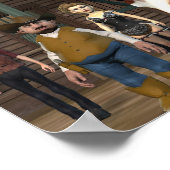 Nieuwe sheriff in Town - klein Poster (Hoek)