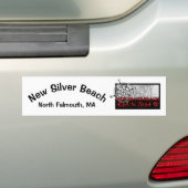 Nieuwe Silver Beach Bumpersticker, rood Bumpersticker (Op auto)