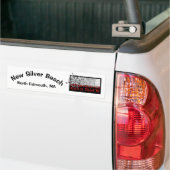 Nieuwe Silver Beach Bumpersticker, rood Bumpersticker (Op Truck)