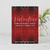 Nieuwe Single Mingle Valentijn Party uitnodigingen (Staand voorkant)