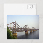 Nieuwe Sino-Koreaanse vriendschapsbrug over de Yal Briefkaart (Voorkant / Achterkant)