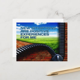 "Nieuwe situaties" Motivatiebevestiging Briefkaart