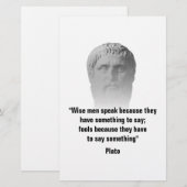 Nieuwe Sjabloon voor prijsopgave per Plato Briefpapier (Voorkant / Achterkant)