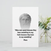 Nieuwe Sjabloon voor prijsopgave per Plato Briefpapier (Staand voorkant)