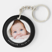Nieuwe Sleutelhanger van de Foto van de Baby van p (Achterkant)