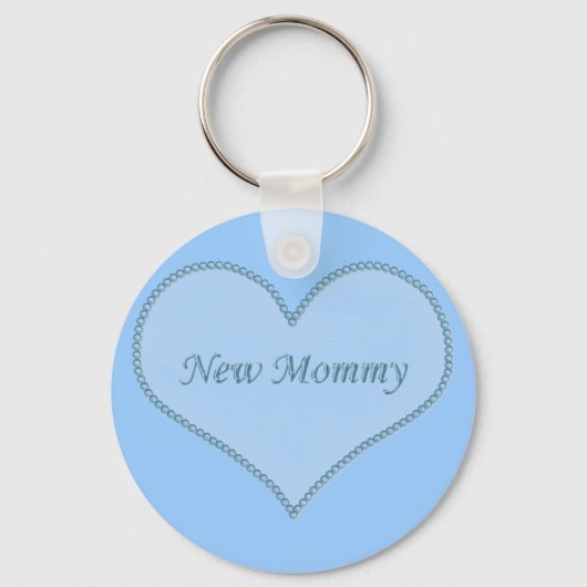 Nieuwe Sleutelhanger van mama, blauw (Voorkant)