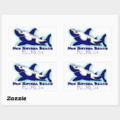 Nieuwe Smyrna Beach Florida blauwe haai stickers (Vel)