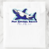 Nieuwe Smyrna Beach Florida blauwe haai stickers (Tas)