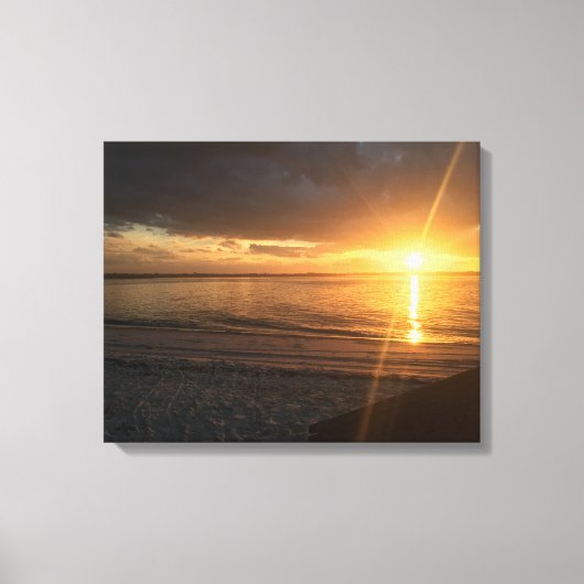 Nieuwe Smyrna Sun Rise Canvas Afdruk (Voorkant)