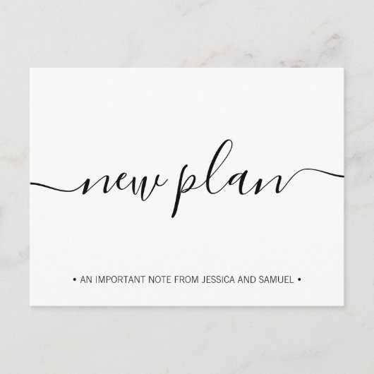 Nieuwe sociale verdeling van het Plan sparen de Da Aankondigingskaart (Voorkant)