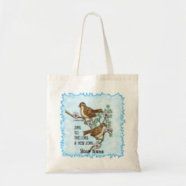 Nieuwe Song Birds Christelijke Canvas tas