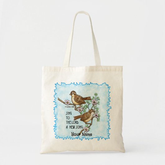 Nieuwe Song Birds Christelijke Canvas tas (Voorkant)