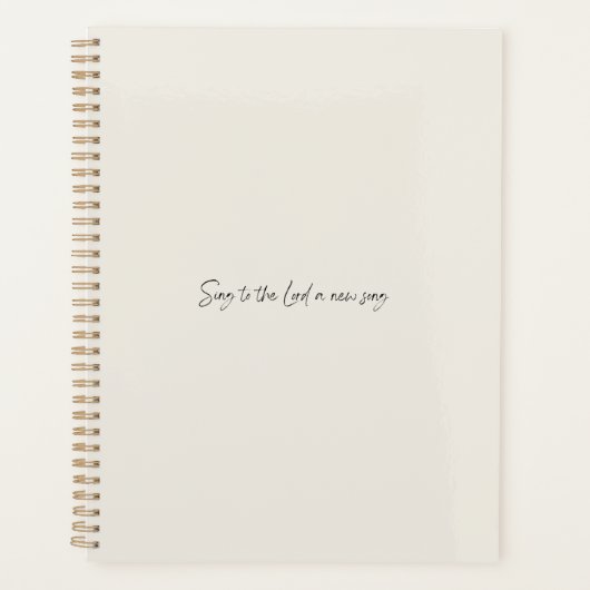 Nieuwe Song - Planner (Voorkant)