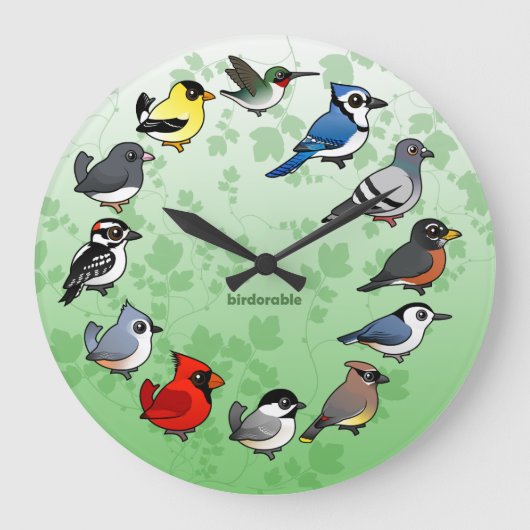 Nieuwe Songbird Clock Grote Klok (Voorkant)