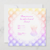 NIEUWE SPARKLE PINK CORSET DIAMONLACE KAART (Achterkant)