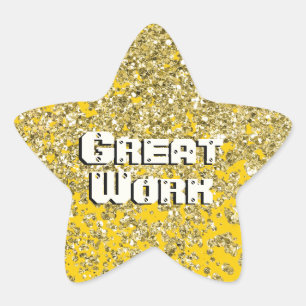 Nieuwe Sparkly Aanmoediging Achievement Star Stick Ster Sticker