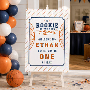 Nieuwe Speler van het Jaar Basketbal Ticket 1e Ver Spandoek