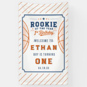 Nieuwe Speler van het Jaar Basketbal Ticket 1e Ver Spandoek (Verticaal)