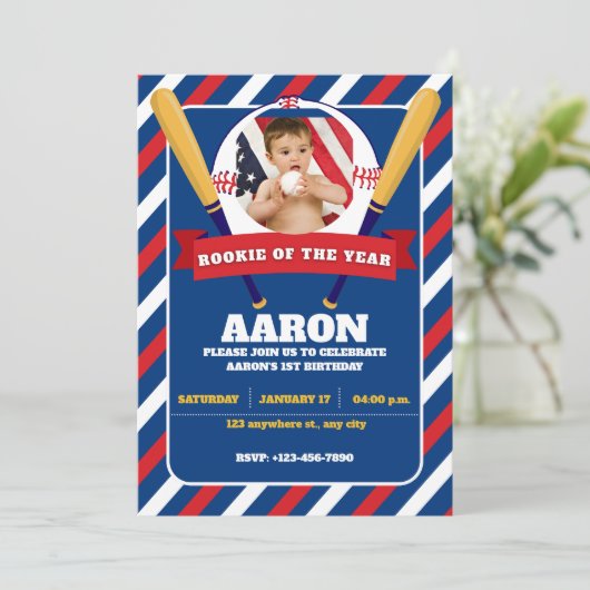 Nieuwe Speler van het Jaar Foto Kids Feestje Kaart (Staand voorkant)