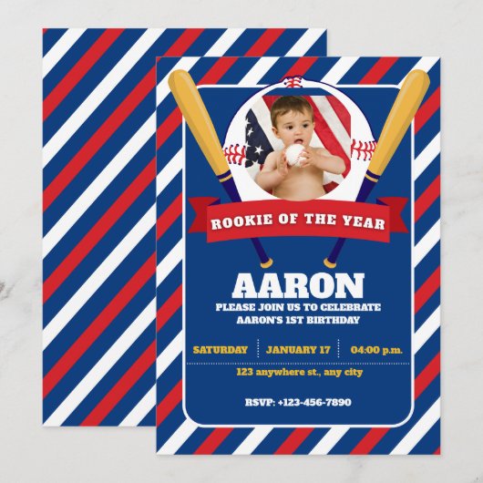 Nieuwe Speler van het Jaar Foto Kids Feestje Kaart (Voorkant / Achterkant)